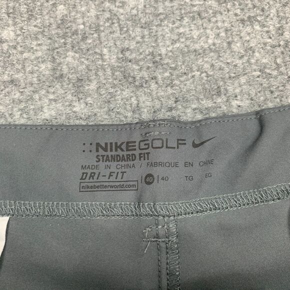 Nike Golf Short Mens 40 Grey Mid Rise Standard Dri Fit Lightweight Moisture Wick - Picture 4 of 12